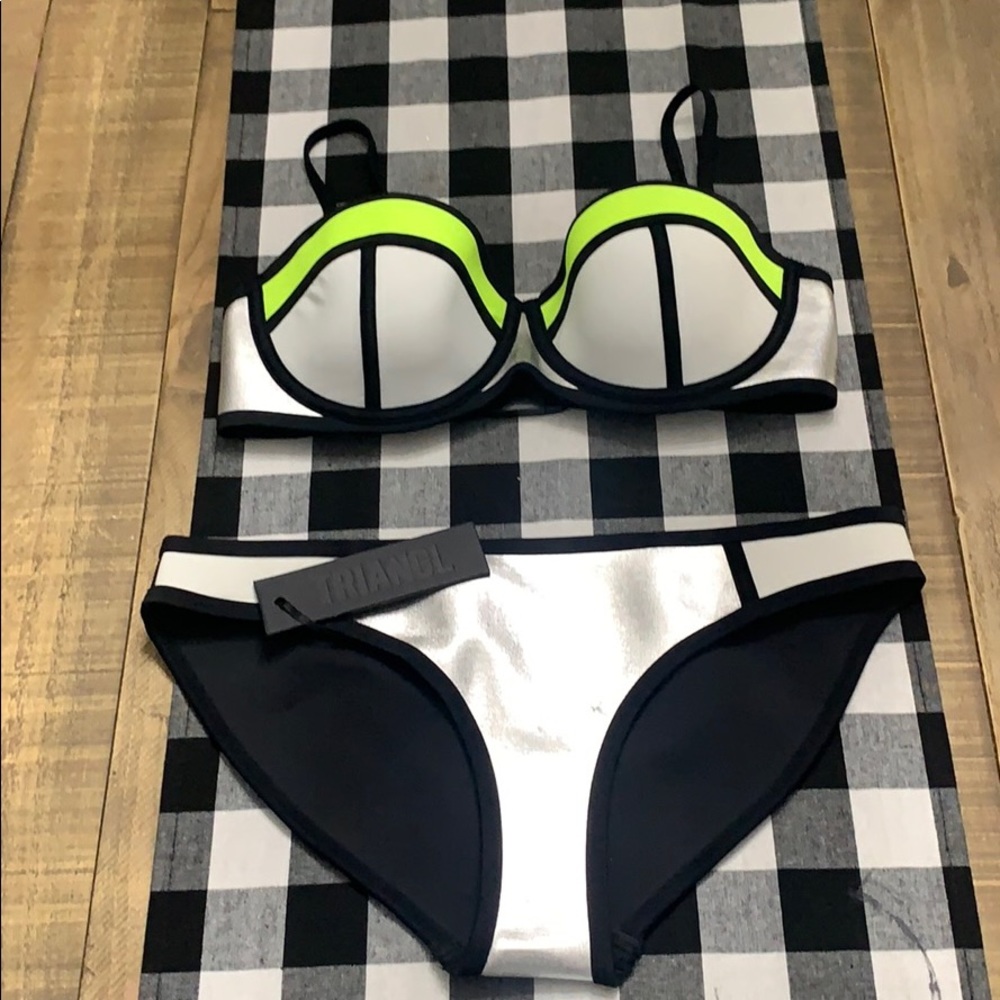 Two piece swim suit